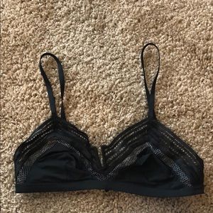 Black Calvin Klein bralette with beautiful detail